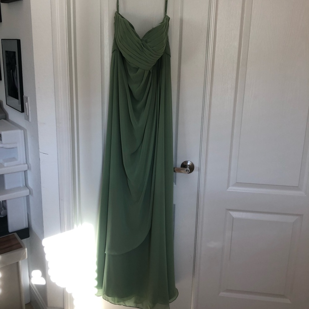 Strapless Green Formal Dress